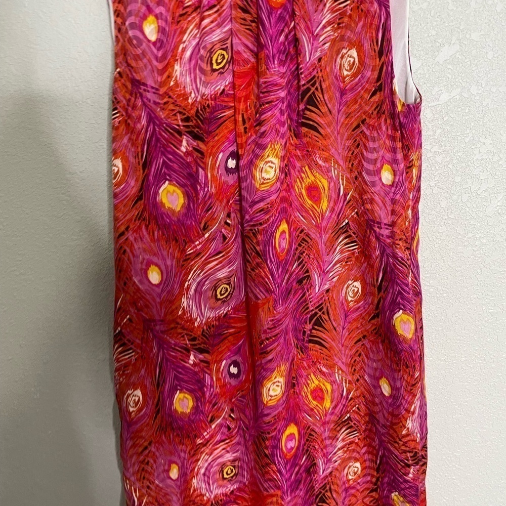 Tory Burch Pink and Orange Sleeveless Dress. NWT - Picture 2 of 10